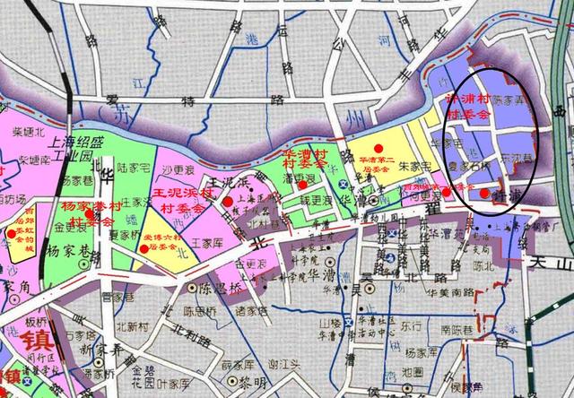 上海虹橋商務(wù)區(qū)北部的許浦村：大部分要動遷，成為綠化為主的地區(qū)